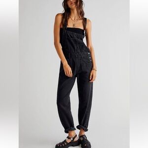 Free People Denim Overalls